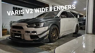 Varis Version 2 Wide Fender Install on Proton Inspira