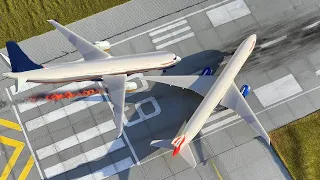 Airport Accidents   Airplane Crashes & Unplanned Landings! #19 - AIR CRASH! Besiege plane crash