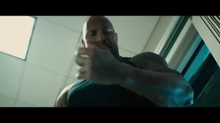 Daddy's gotta go to work   Dwayne Johnson as Hobbs in Furious 7 scene