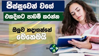 එක දිගට පාඩම් කරන්න ඔලුව හදාගන්න හැටි -  Sinhala Study Motivation -Use Cookie jar method & 5/25 Rule