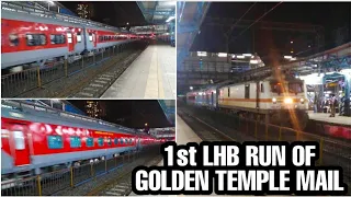 1st LHB RUN OF GOLDEN TEMPLE MAIL 02903/Golden Temple Superfast Covid-19 Special with GZB-WAP-7