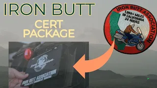 Iron Butt Certification Package. What do you get from completing your ride.