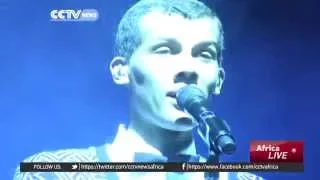 Belgian singer Stromae performs in his father's birthplace in Kigali