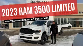 New 2023 Ram 3500 Limited Night Edition Crew Cab Dually 4x4 | Stock # PR34126 - Redwater Dodge