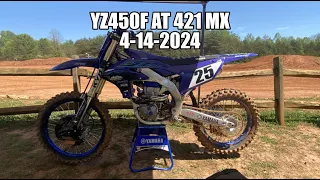 421MX  A Couple of Laps on the new YZ450F 4-14-2024
