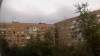 HUGE SPIDER CLIMBING A BUILDING IN RUSSIA