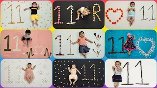 11 Months Baby Photoshoot Ideas at Home