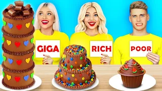 Défi alimentaire Riche VS Pauvre VS Giga Riche | Repas Riches VS Pauvre pendant 24H par RATATA COOL