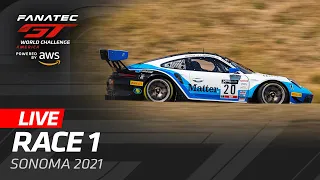 LIVE - SONOMA RACE 1 - Fanatec GT World Challenge Powered by AWS AMERICA 2021