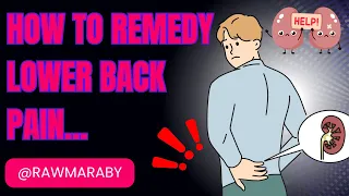 ✅LOWER BACK PAIN? FIX YOUR KIDNEYS✅