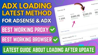 Adx Loading Latest Method 2024 🔥 Best Proxy and Browser for Adx Loading 👑