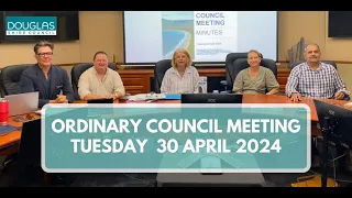 Ordinary Council Meeting - Tuesday, 30 April 2024