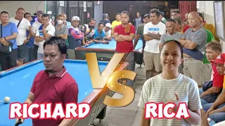 THE REMATCH BABAENG TIRADOR. RICA 🆚 RICHARD 10BALLS PAREHAS 3,300 R-7 OCTOBER,7 2023