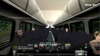 Train Simulator 2013: Cabin Tour Of Amtrak Acela Express - Cool Camera Shot (Slow Mo)