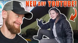 Neue Outdoor-YouTuberin startet durch! - Overnighter im SCHNEE | Fritz Meinecke reagiert