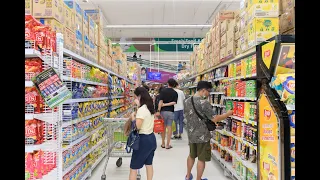 [4K] Walk inside "Big C Ratchadamri" popular supermarket for foreign tourists in Bangkok