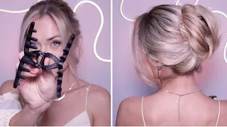STOP DOING A BORING CLAW CLIP HAIRSTYLE, DO THIS BUN INSTEAD 😍