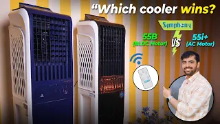 Symphony 55B (BLDC Motor) vs. 55i+ (Normal Motor) Tower Air Coolers - Which is Better? 💨