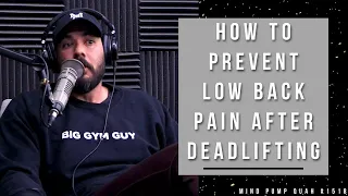 Ways to Prevent Low Back Pain When Deadlifting