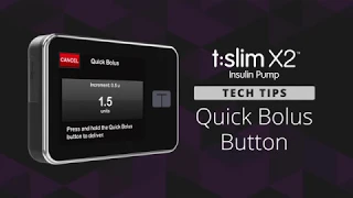 How to Use the Quick Bolus Button on the t:slim X2™ Insulin Pump