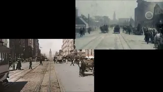 San Francisco Earthquake 1906  BEFOR & AFTER Captured on Camera Color [4k 60fps]