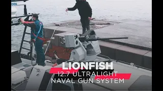 LIONFISH Leonardo family of remotely controlled small caliber naval gun systems