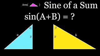 Sine of a Sum I (visual proof; trigonometry)