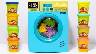 Toy Washing Machine Zanussi HTI with Play-Doh and Cookie Molds Learn Colors