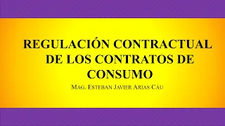 CONTRATO DE CONSUMO: REGULACIÓN LEGAL