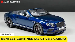 Unboxing of Bentley Continental GT V8 S Cabriolet 1:18 Scale Model Car by GT Spirit (4K)