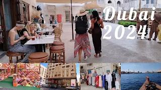 Dubai 🇦🇪 Bur Dubai To Al Seef Souk Walking Tour 2024 | Visit Dubai | Travel UAE