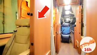 Most Expensive Private Room on Japan's Longest Overnight Bus 😪 16 Hour Travel Vlog キングオブ深夜バス はかた号