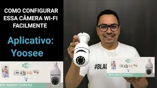 Nova Câmera lâmpada wi-fi Boa, Barata e não Precisa de Instalação, fácil configuração app: Yoosee