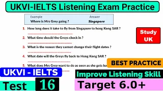 UKVI IELTS Listening Practice Test 2024 With Answers [ Test - 16 ]