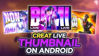 HOW TO MAKE BGMI/PUBG LIVE THUMBNAIL | GAMIN THUMBNAIL ON ANDROID PSCC/PS THOUCH #pscc