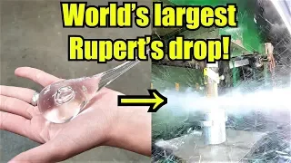 How Strong Are Prince Rupert's Drops? Hydraulic Press Test!