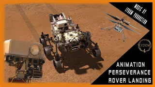 NASA's Mars 2020 Perseverance Rover Landing Animations #space #perseverance