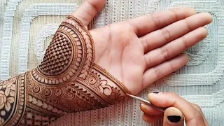 Very beautiful stylish front hand bridal mehndi design|Easy fullhand mehndi design|Dulhan mehndi