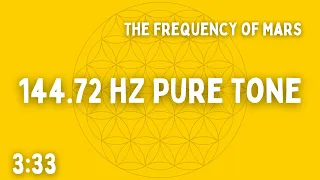 ⚡ 144.72 HZ PURE TONE ⚡ THE FREQUENCY OF MARS ⚡ 3:33 ⚡ BEN SHAMAN