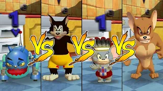 Tom and Jerry in War of the Whiskers HD Robot Cat Vs Butch Vs Nibbles Vs Monster Jerry (Master CPU)