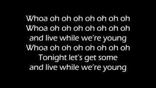 Live While We're Young - Glee (1D song) [FREE MP3 DOWNLOAD][HQ Full Studio][LYRICS VIDEO]