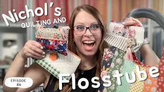 Patriotic CROSS STITCH Finishing & Quilted Tote Bags (Flosstube Ep. 86)