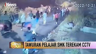 Aksi Tawuran Pelajar SMK Terekam Kamera CCTV #LaporPolisi! 24/10