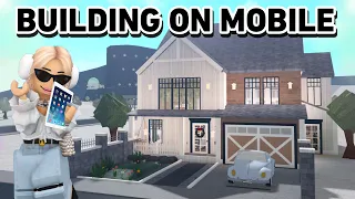 BUILDING A BLOXBURG HOUSE ON MOBILE