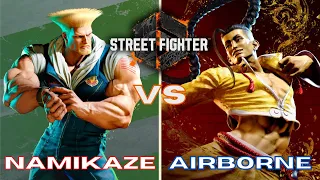 Namikaze (Guile) vs Airborne (Jamie) Ranked Match Set. (Street Fighter 6 Closed Beta)