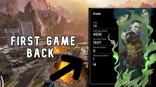 FIRST GAME BACK ON WORLD'S EDGE (4K DAMAGE) - Apex Legends