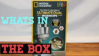 WHATS IN THE BOX NATIONAL GEOGRAPHIC DUAL MICROSCOPE EDITION !!!