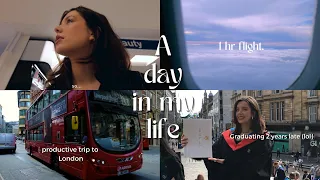 productive VLOG | London trip 🇬🇧 Graduating after 2 years🎓