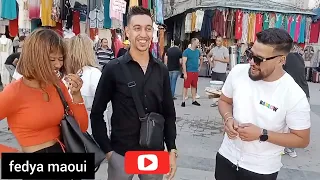 جزائريين🇩🇿والمذيعه شبعه ضحك🤣🤣