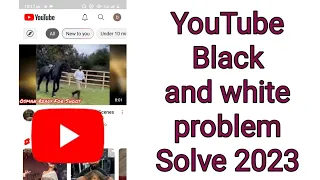 how to solve YouTube Black and white problem 2023